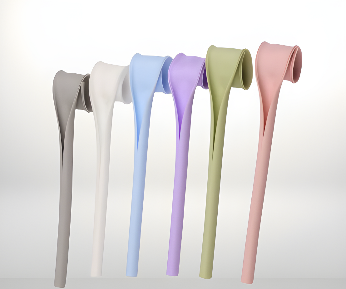 Snap-Open Reusable Silicone Straws 6-Pack