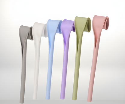 Snap-Open Reusable Silicone Straws 6-Pack